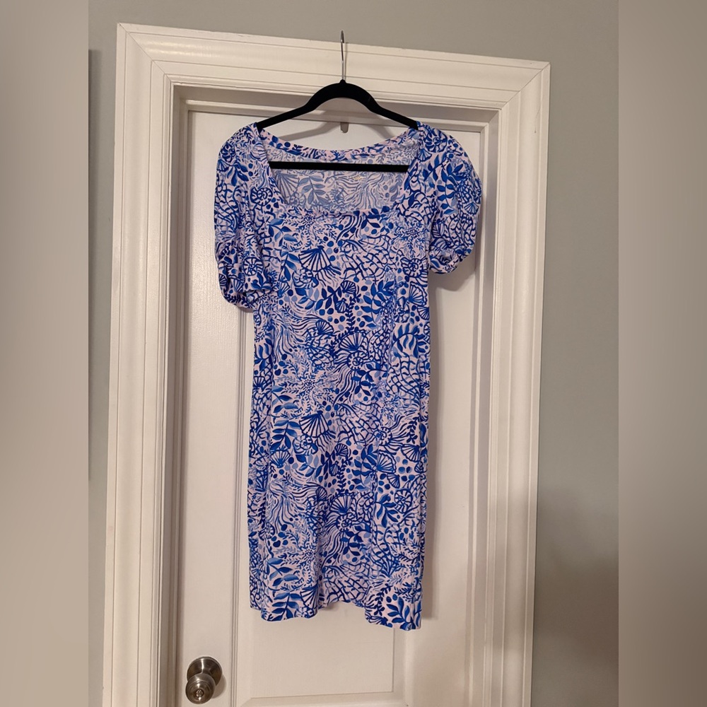 Lilly Pulitzer Blue and White Mini Dress
